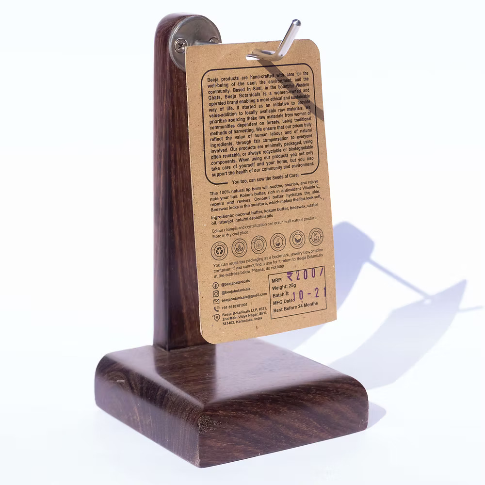 Back view of hanging product